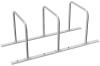 Reihenanlage/Fahrradanlehnbügel mit Schienensystem aus Stahlrohr, ∅ 48 mm - Modellbeispiel: