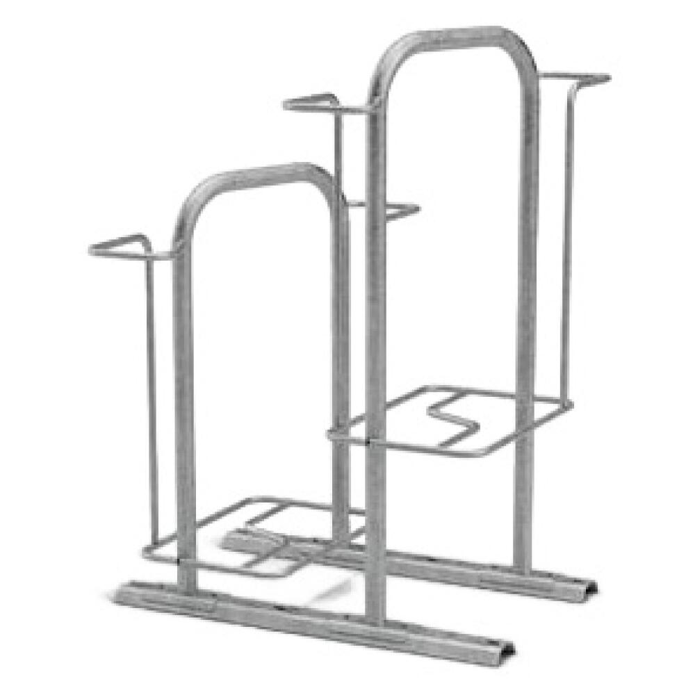 Fahrradst&auml;nder &prime;KAPPA LIGHT&reg;&prime;, doppelseitige Radeinstellung, Radabstand 360 mm, 4-8 Stellpl&auml;tze, 2-4 B&uuml;gel, feuerverzinkt, ADFC empfohlen