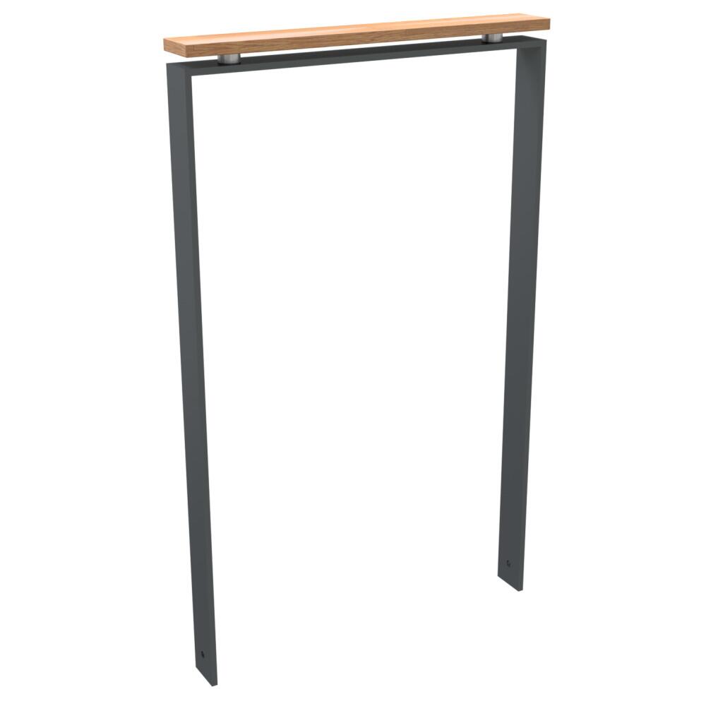 Flachstahlb&uuml;gel aus 80x12mm mit Auflageholz