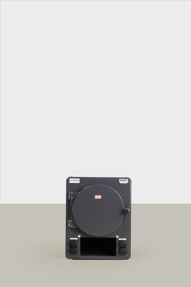 Feuersicherer Ladeschrank ′XL′ für Fahrradbatterien, 1-3 Module, max. 3700 Wh, RAL 7016, Stahl