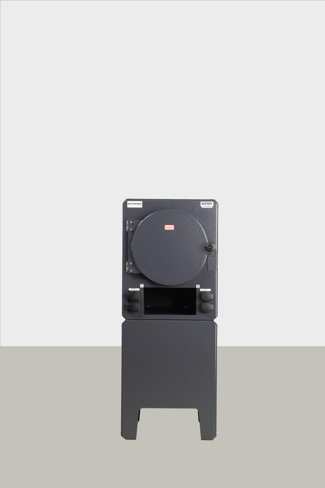 Feuersicherer Ladeschrank ′XL′ für Fahrradbatterien, 1-3 Module, max. 3700 Wh, RAL 7016, Stahl -