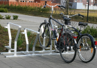 Anwendungsbeispiel: Fahrradständer -Warschau-, 4 Radstände Hoch-Tief-Anordnung (Art. 10479)