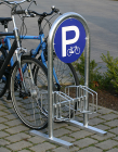 Anwendungsbeispiel: Werbe-Fahrradständer -Salzburg-