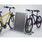 Anwendungsbeispiel: Werbe-Fahrradständer Typ AW 5000 Nautic mit Wechselrahmen