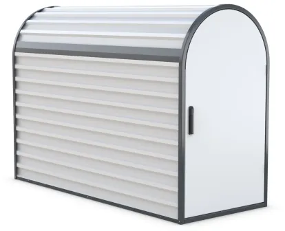 Fahrradgarage/Fahrradbox ′Classy′ (2050x820x1400 mm), ADFC Qualität, komplett montiert - Modellbeispiel: Fahrradgarage/Fahrradbox -Classy- (Art. ...