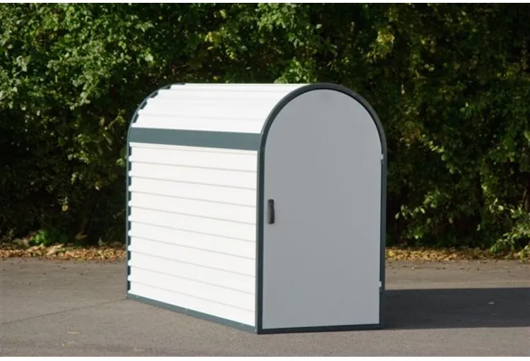 Fahrradgarage/Fahrradbox ′Classy′ (2050x820x1400 mm), ADFC Qualität, komplett montiert - Anwendungsbeispiel: