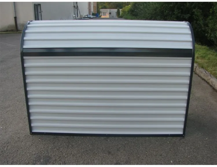 Fahrradgarage/Fahrradbox ′Classy′ (2050x820x1400 mm), ADFC Qualität, komplett montiert - Anwendungsbeispiel: Seitenansicht