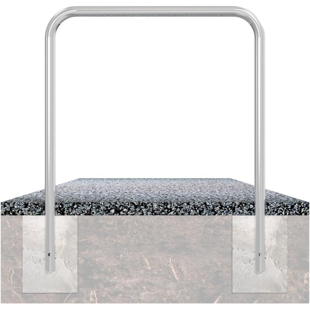 Anlehnbügel/Absperrbügel ′Sylt′ ø 48 mm aus Stahl, ohne Farbe, gelb/schwarz oder nach RAL