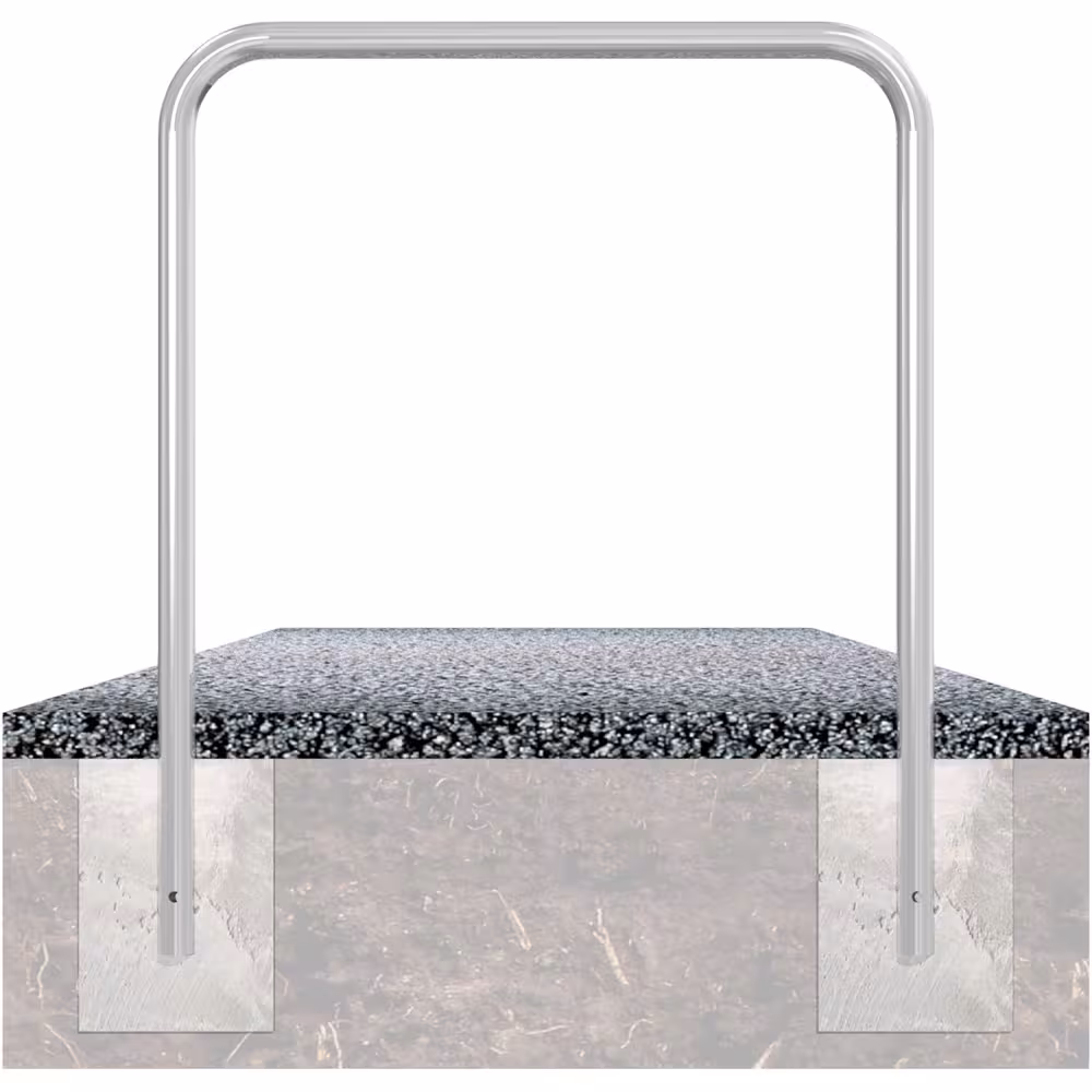 Anlehnb&uuml;gel/Absperrb&uuml;gel &prime;Sylt&prime; &oslash; 48 mm aus Stahl, ohne Farbe, gelb/schwarz oder nach RAL
