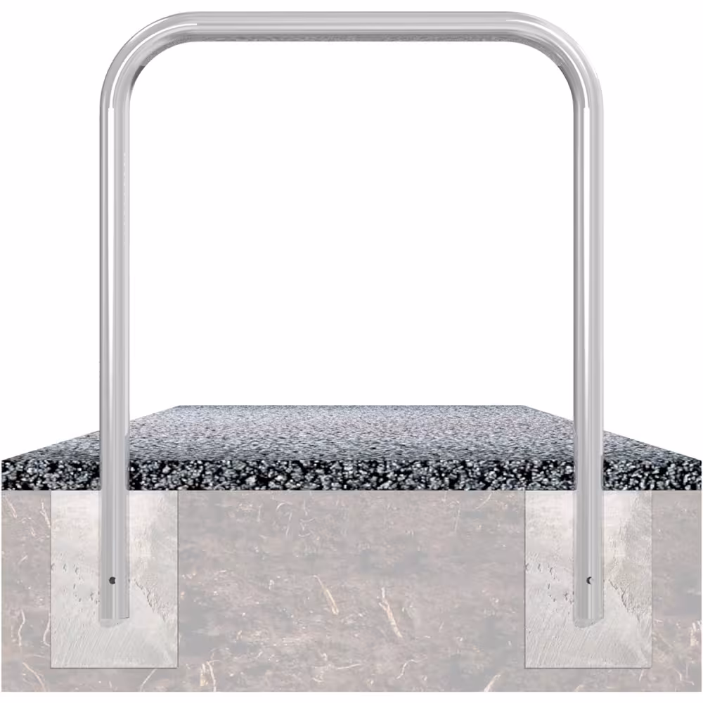 Anlehnb&uuml;gel/Absperrb&uuml;gel &prime;Sylt&prime; &oslash; 60 mm aus Stahl, ohne Farbe, gelb/schwarz oder nach RAL