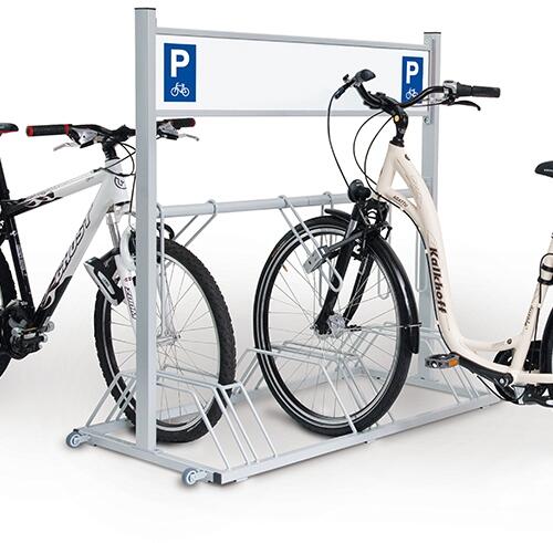 Anwendungsbeispiel: Werbe-Fahrradständer -Secruity Station-