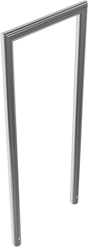 Anlehnbügel/Absperrbügel ′Kassel′ ø 48 mm aus Edelstahl, Höhe 800 mm - Modellbeispiel: Anlehnbügel/Absperrbügel -Kassel- (Art. 20409)