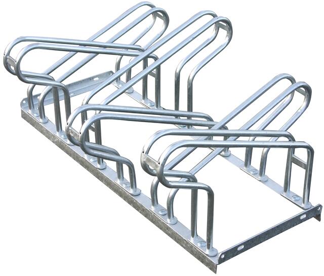 Modellbeispiel: Bügelparker Typ 2000 (6er) verschraubt, zweiseitige Radeinstellung 90° (Art. 2156)