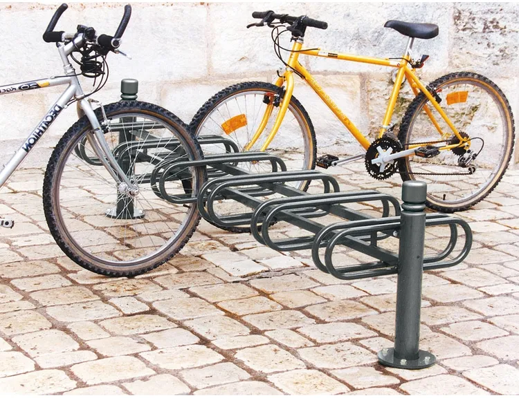 Fahrradständer ′Trend′ aus Stahl, zweiseitige Radeinstellung - Anwendungsbeispiel: