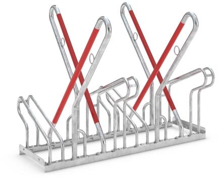 Modellbeispiel: Anlehnbügel Typ 2500 XBF, zweiseitig (Art. 2514xbf)