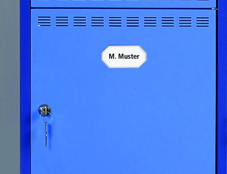 Detailansicht: beschriftetes Fach(Etiketten nicht im Lieferumfang enthalten)