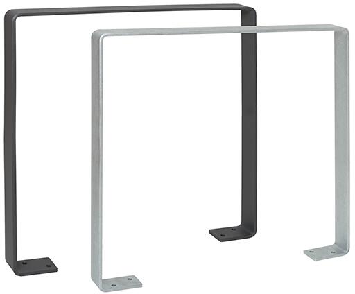 Modellbeispiele: Anlehnbügel/Absperrbügel -Galy- für Fahrräder, ohne Querholm, hinten (Art. 39241),