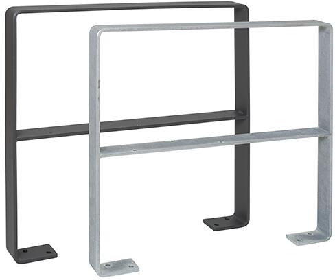 Modellbeispiele: Anlehnbügel/Absperrbügel -Galy- für Fahrräder, mit Querholm hinten (Art. 39243),