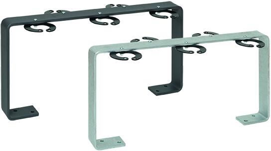 Modellbeispiele: Scooter-Parker -Five- aus Stahl, 5 Einstellplätze, hinten (Art. 39249), vorne