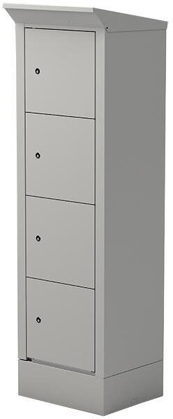 Ladestation ′Strength Outdoor′ für E-Bikes und Pedelecs, 4 Fächer, versch. Farben - Modellbeispiel: 