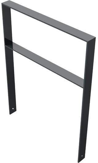 Modellbeispiel: Anlehn-/Absperrbügel -Frankonia-, mit Querholm, beschichtet in DB 703 (Art. 40482)