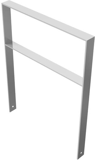 Modellbeispiel: Anlehn-/Absperrbügel -Frankonia-, mit Querholm, ohne Farbe (Art. 40481)