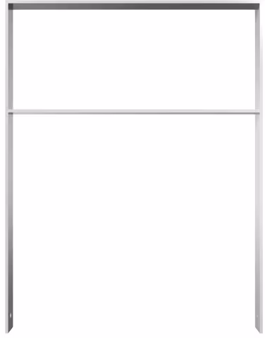 Anlehnbügel/Absperrbügel ′Frankonia′ 80 x 10 mm aus Stahl, Höhe 850 mm, mit Querholm - Modellbeispiel: Anlehn-/Absperrbügel -Frankonia-, mit ...