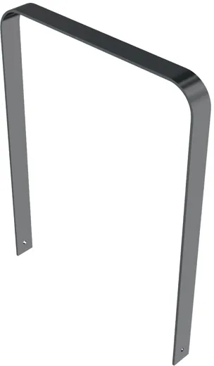 Anlehnbügel/Absperrbügel ′Aratora′ 80 x 10 mm aus Stahl, Höhe 800 mm, zum Einbetonieren - Modellbeispiel: Anlehn-/Absperrbügel -Aratora-, ...
