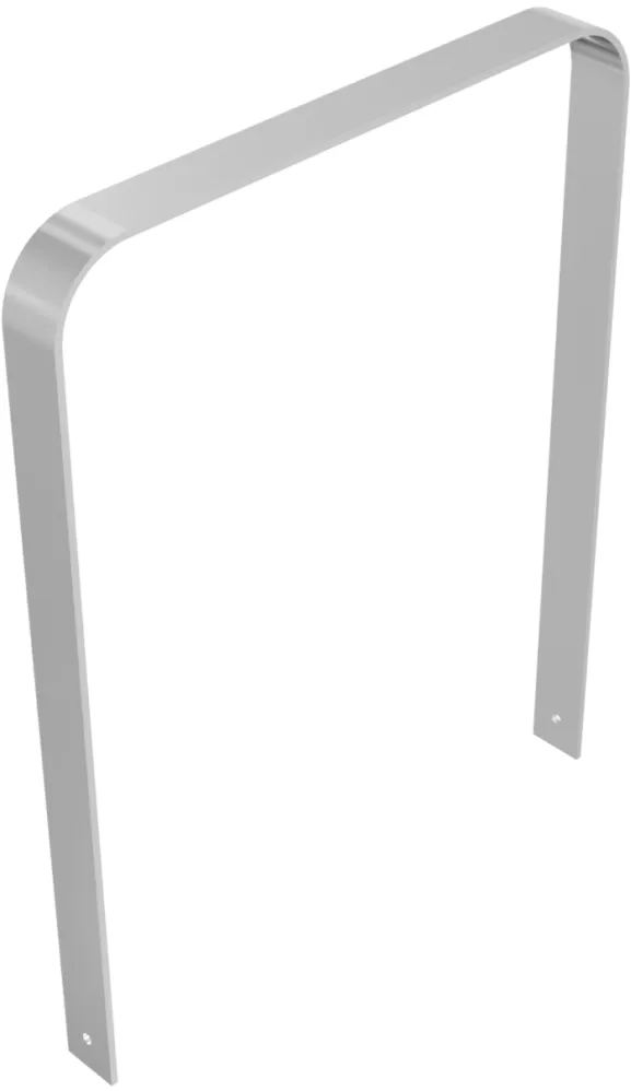 Anlehnbügel/Absperrbügel ′Aratora′ 80 x 10 mm aus Stahl, Höhe 800 mm, zum Einbetonieren - Modellbeispiel: Anlehnbügel/Absperrbügel -Aratora- (Art. ...