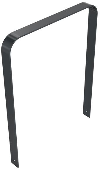 Modellbeispiel: Anlehn-/Absperrbügel -Aratora-, beschichtet in DB 703 (Art. 40485)