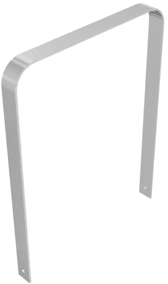 Anlehnbügel/Absperrbügel ′Aratora′ 80 x 10 mm aus Stahl, Höhe 800 mm, zum Einbetonieren - Modellbeispiel: Anlehn-/Absperrbügel -Aratora-, ohne ...