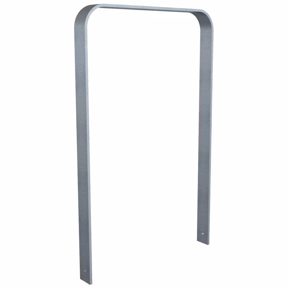 Anlehnb&uuml;gel/Absperrb&uuml;gel &prime;Baltrum&prime; 80 x 12 mm aus Stahl, H&ouml;he 800 mm, zum Einbetonieren