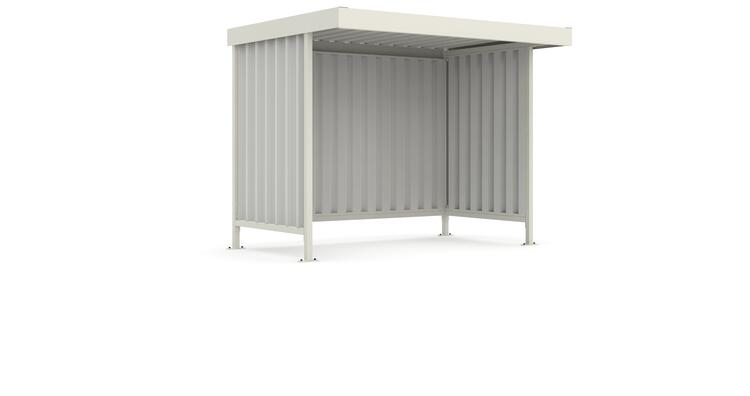 Modellbeispiel: Überdachungssystem -Leipzig L12-, einseitig und in verzinkter + in RAL 9002