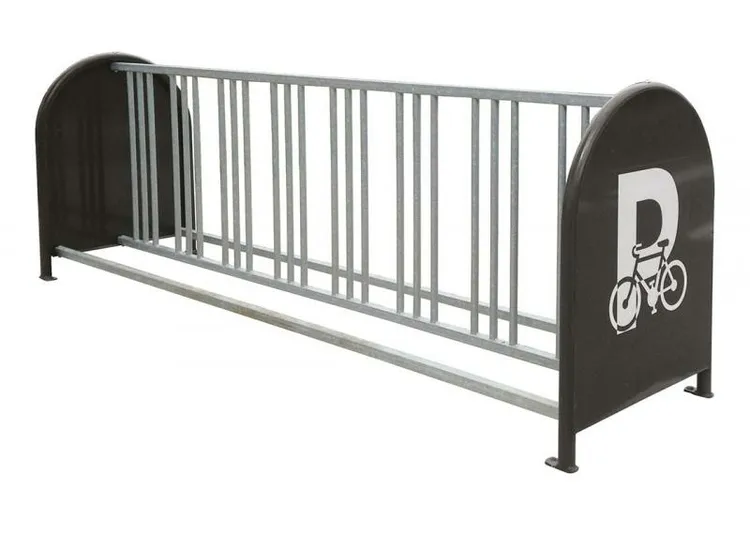 Fahrradständer ′Steady′ aus Stahl, zweiseitige Radeinstellung 90° - Modellbeispiel: Fahrradständer -Steady- aus Stahl (Art. 41368)