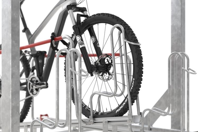 Detailansicht: fester Stand im Einstellbügel