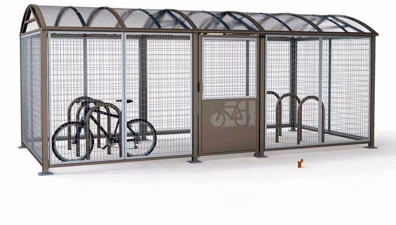 Anwendungsbeispiel: ausreichend Platz zur Installation von Fahrradparkern im Innenraum (nicht im