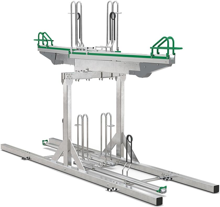 Modellbeispiel: Doppelstockparker ′Lindau Profi′ doppelseitig mit 4 Stellplätzen (Art. 41578.0001)