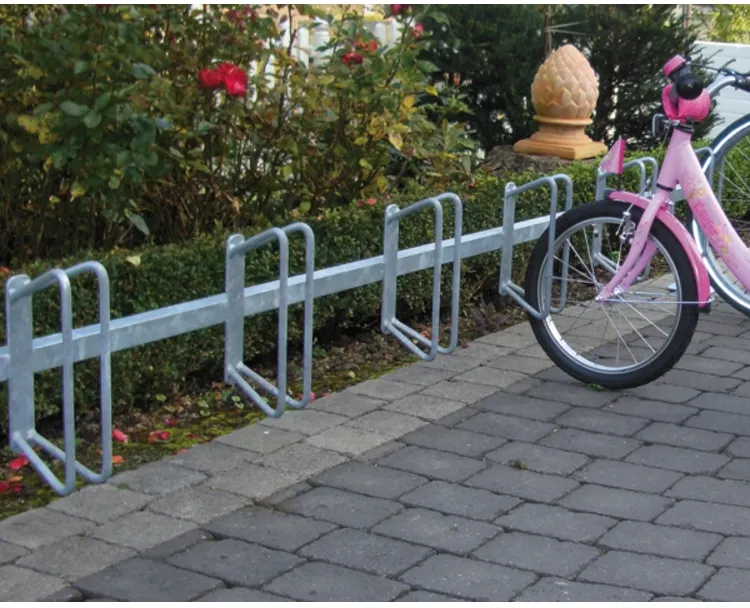 Fahrradständer/Reihenparker ′Nordstrand′ Einstellwinkel 90°, 6 Einstellplätze, einseitig - Anwendungsbeispiel: Fahrradständer -Nordstrand- (Art. ...