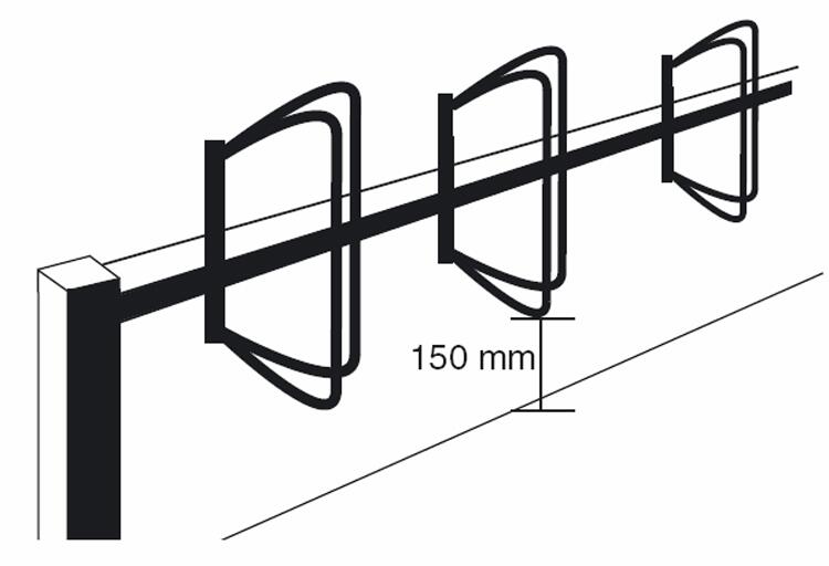Technische Ansicht: Bodenfreiheit 150 mm
