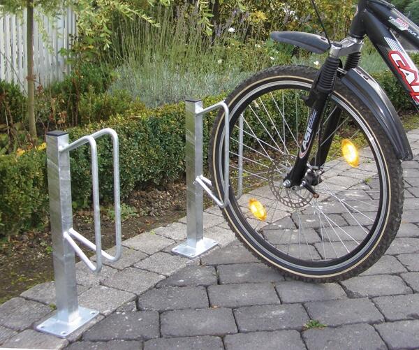Einzelparker / Fahrradständer ′Nordstrand′, Radeinstellung ein- oder zweiseitig -