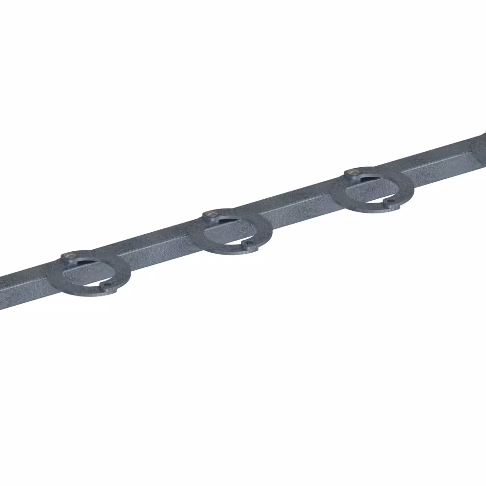 Anlehnb&uuml;gel mit Querholm f&uuml;r Scooter/Roller, verschlie&szlig;bare Halteringe