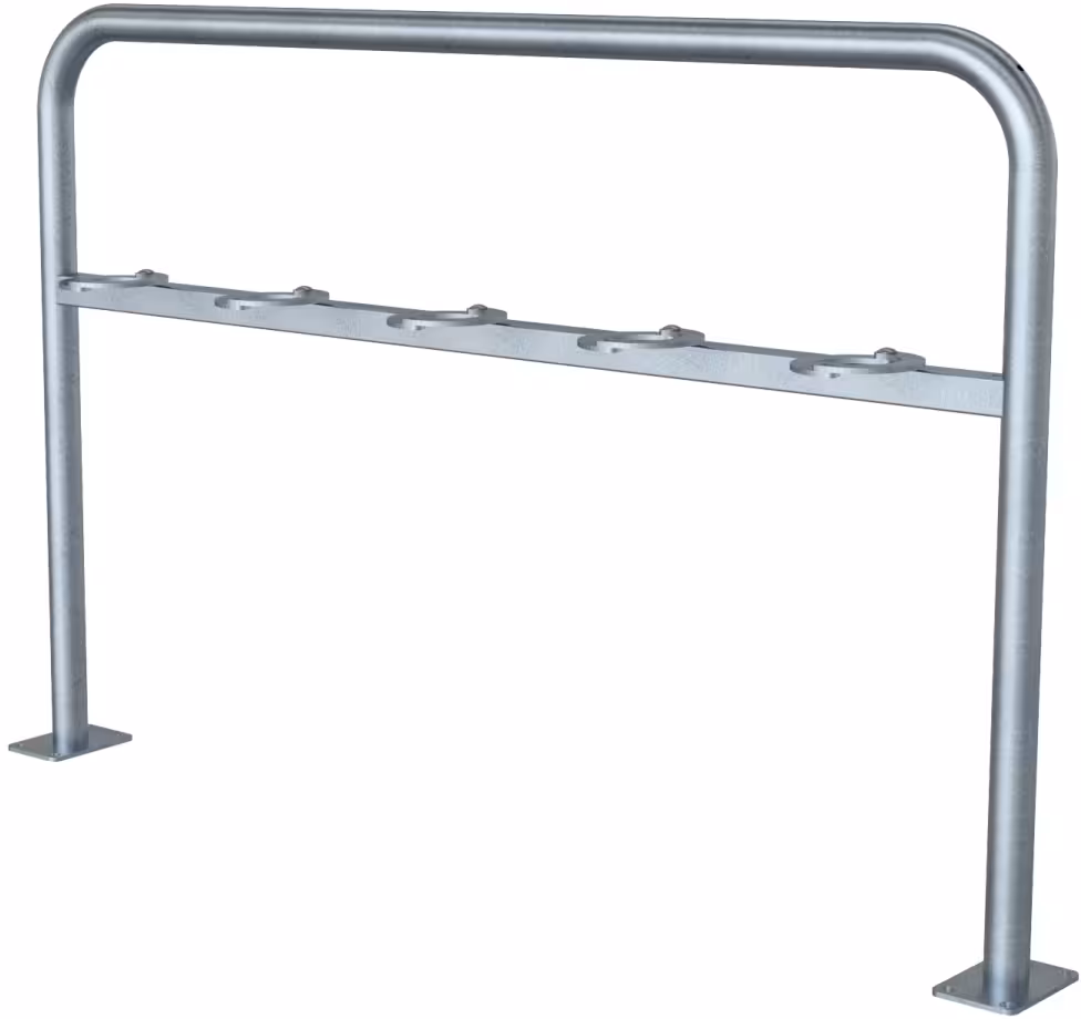 Modellbeispiel: Anlehnbügel mit Querholm für Scooter/Roller (Art. 421.99)
