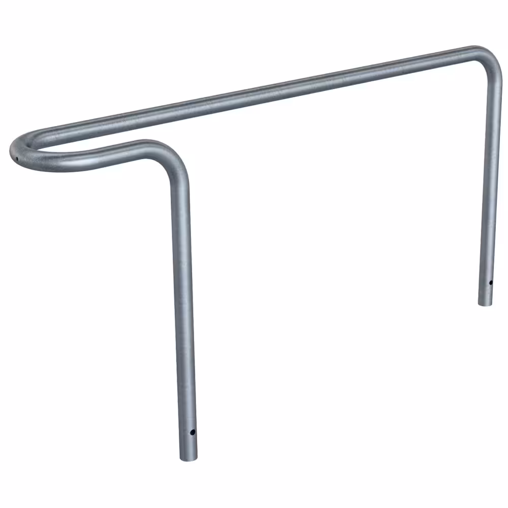 Anlehnb&uuml;gel/Einzelparker &prime;F&ouml;hr&prime; &oslash; 42 mm aus Stahl, H&ouml;he &uuml;ber Flur 450 mm, zum Einbetonieren