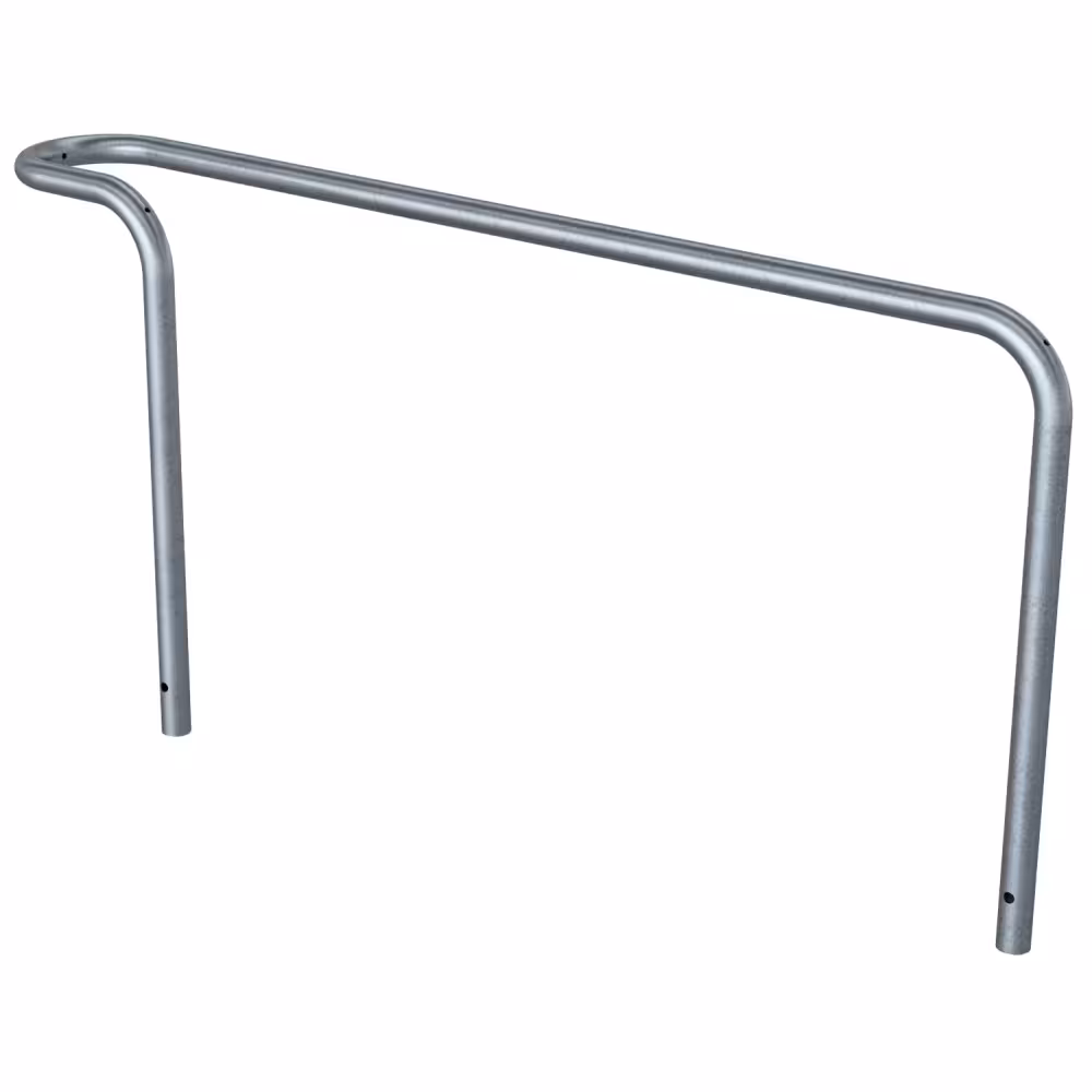 Anlehnb&uuml;gel/Einzelparker &prime;F&ouml;hr&prime; &oslash; 42 mm aus Stahl, H&ouml;he &uuml;ber Flur 450 mm, zum Einbetonieren