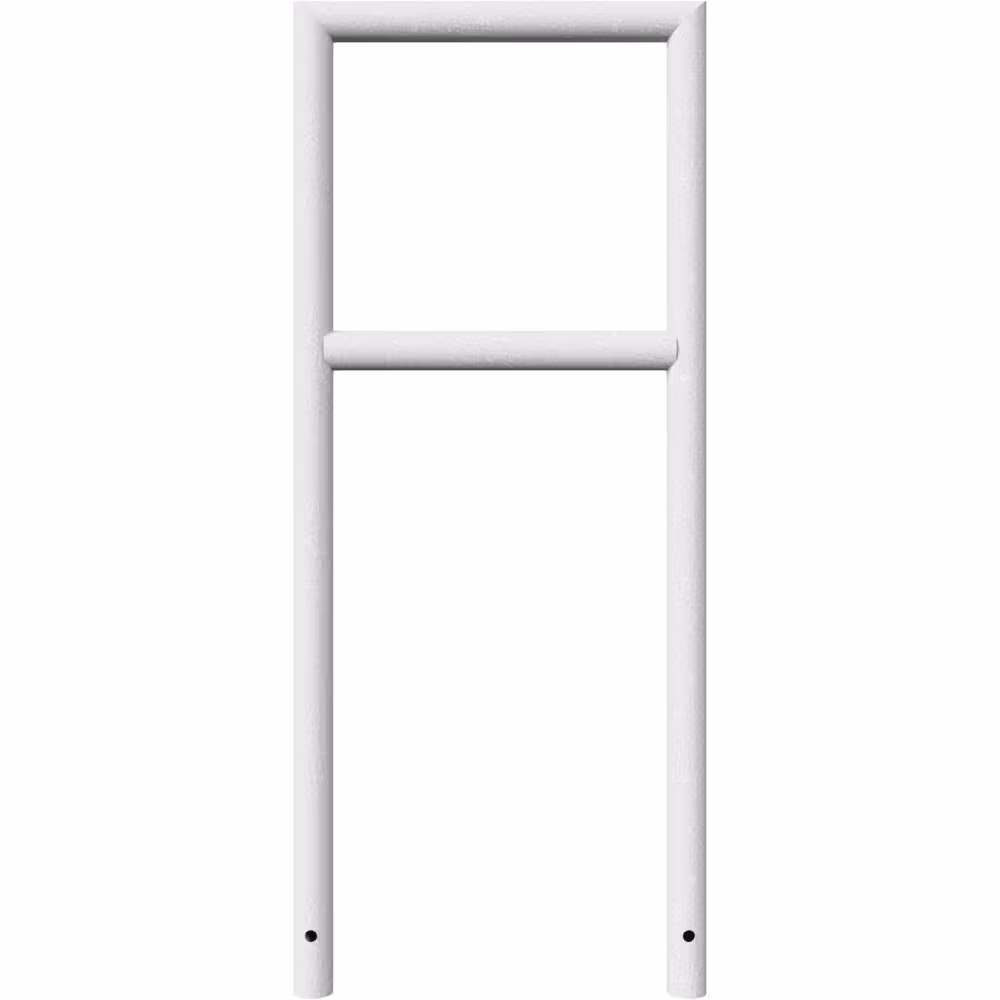 Anlehnb&uuml;gel/Absperrb&uuml;gel &prime;Kassel&prime; &oslash; 48 mm aus Stahl, H&ouml;he 800 mm, mit Querholm