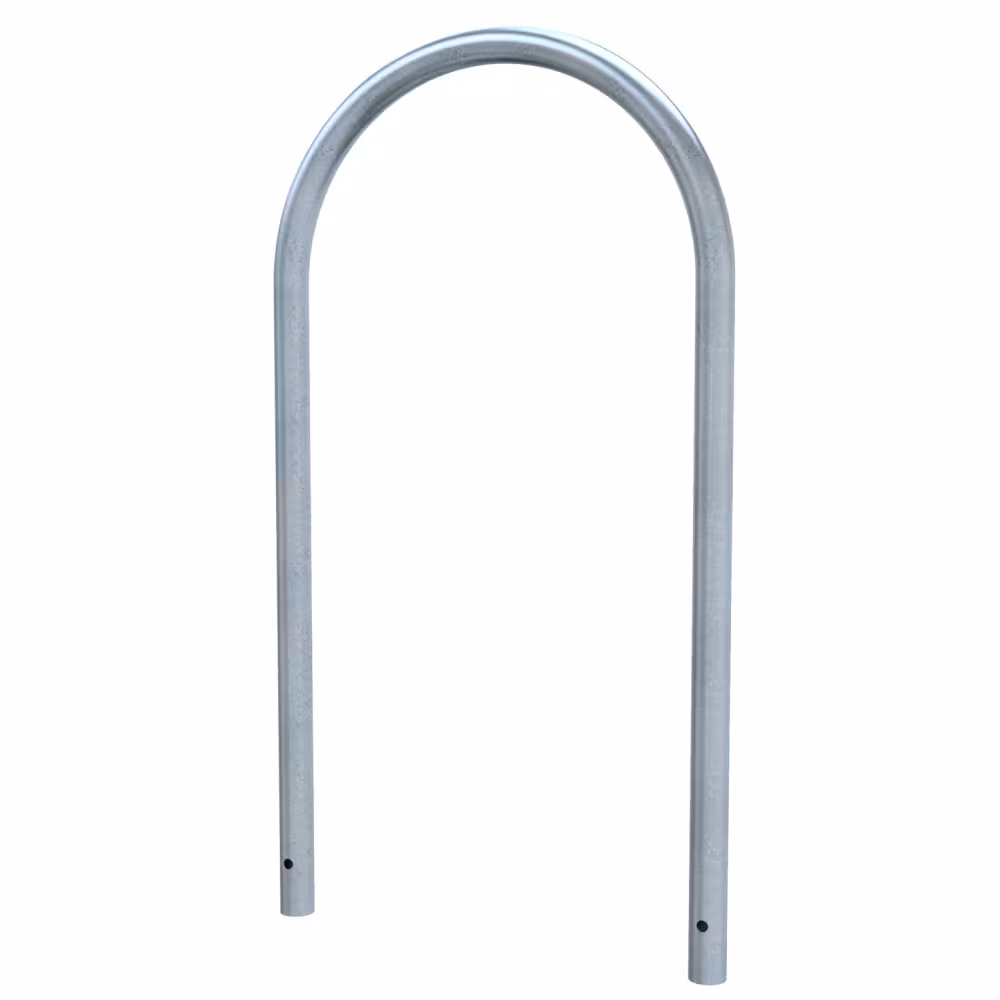 Anlehnb&uuml;gel/Absperrb&uuml;gel &prime;R&uuml;gen&prime; &oslash; 48 mm aus Stahl, H&ouml;he 800 mm