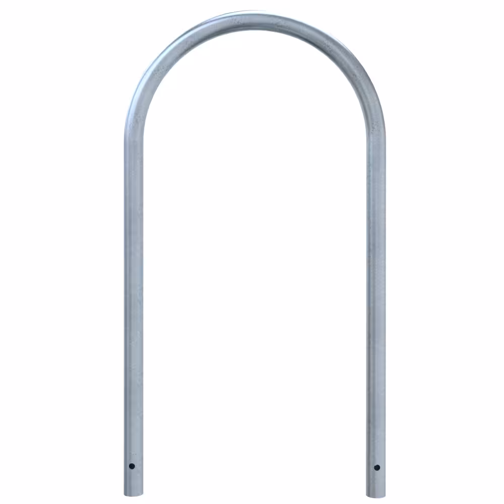 Anlehnb&uuml;gel/Absperrb&uuml;gel &prime;R&uuml;gen&prime; &oslash; 48 mm aus Stahl, H&ouml;he 800 mm