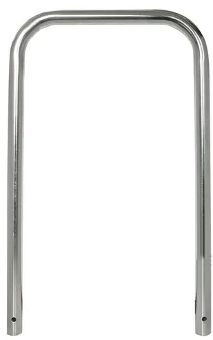 Modellbeispiel: Anlehn-/Absperrbügel aus Edelstahl, ø 48 mm, Höhe 800 mm, ohne Querholm (Art.