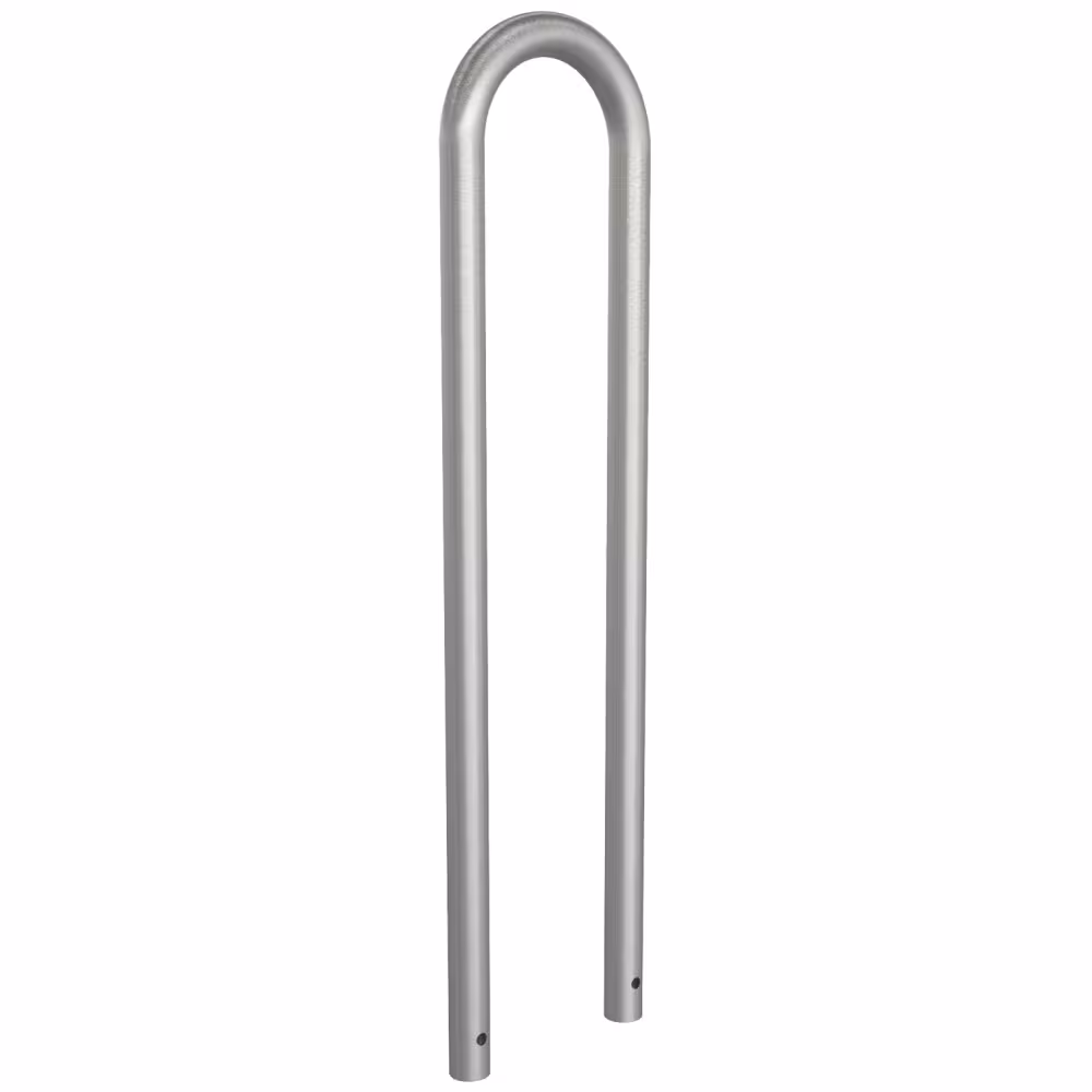 Anlehnb&uuml;gel/Absperrb&uuml;gel &oslash; 48 mm aus Edelstahl, Breite 300 mm, H&ouml;he 800 mm
