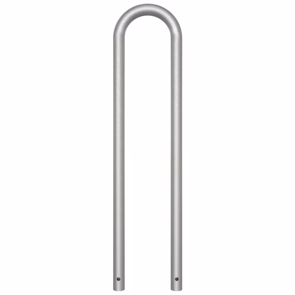 Anlehnb&uuml;gel/Absperrb&uuml;gel &oslash; 48 mm aus Edelstahl, Breite 300 mm, H&ouml;he 800 mm